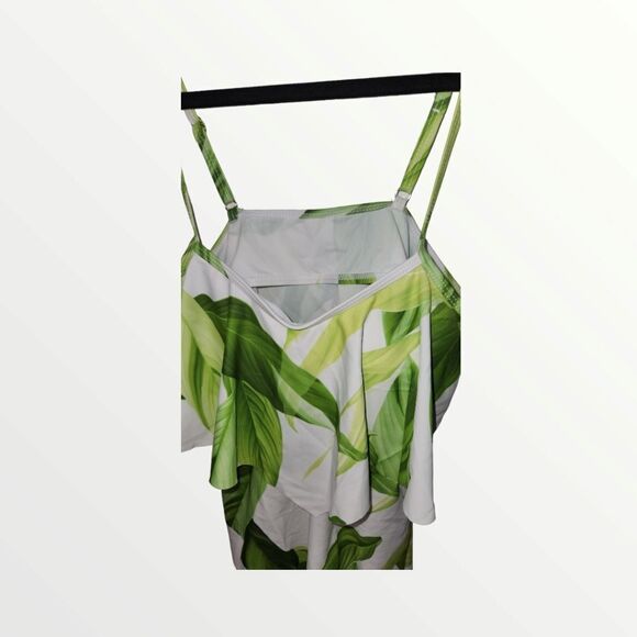 Misses Leaf tankini swimsuit size Medium - Picture 5 of 6